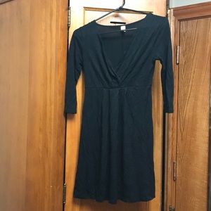 V-neck little black dress